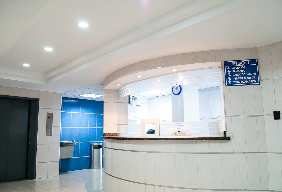 Illustrative bright healthcare interior